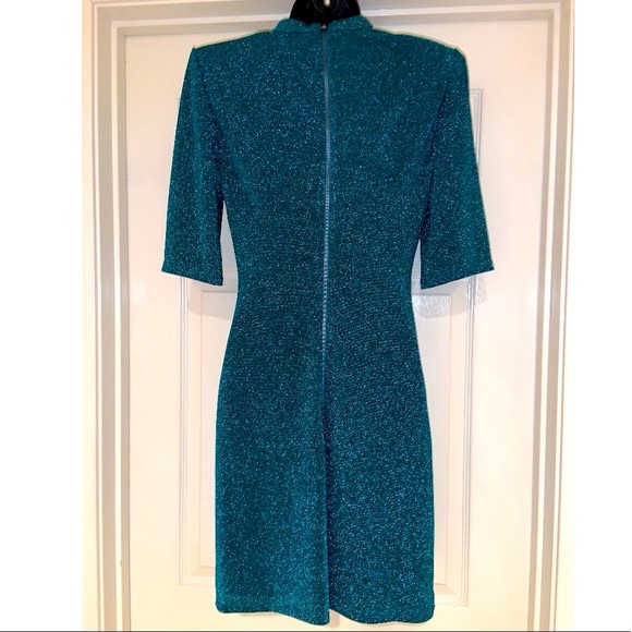 Alice & Olivia Inka Fitted Mini Dress in dark turquoise ––NWT - Picture 11 of 17